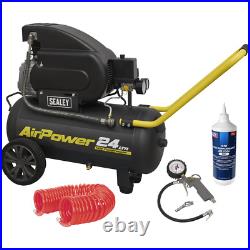 Sealey SAC2420E Direct Drive Air Compressor 24 Litre Site Combo 110v