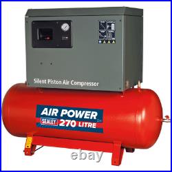 Sealey SAC42755BL Low Noise Air Compressor 270 Litre 415v