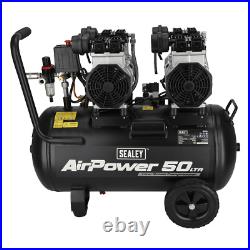 Sealey SAC5001S Oil Free Low Noise Air Compressor 50 Litre