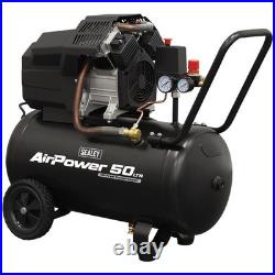 Sealey SAC5002 V-Twin Oil Free Direct Drive Air Compressor 50 Litre 240v