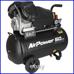 Sealey SAC5030VA V-Twin Direct Drive Air Compressor 50 Litre 240v