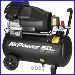 Sealey SAC5030VA V-Twin Direct Drive Air Compressor 50 Litre 240v