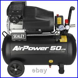 Sealey SAC5030VA V-Twin Direct Drive Air Compressor 50 Litre 240v