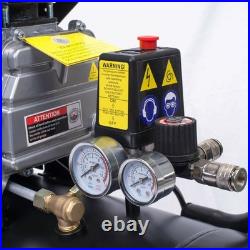 Silent Air Compressor 24 Litre Oil Free 220V 8 Bar 115Psi 24L Dirty Pro Tools 25