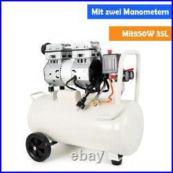 53dB High Pressure Silent Air Compressor with UK Plug 850W Air Piston Compressor 35L Air Compressor 