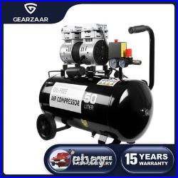 Silent Air Compressor 50 Litre Oil Free 220V/ 50HZ 1600RPM BrandNew Gear New