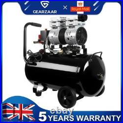 Silent Air Compressor 50 Litre Oil Free 220V/ 50HZ 1600RPM BrandNew Gear UK
