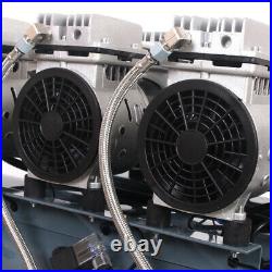Silent Air Compressor 80L Litre 220V 4.5HP 11.2CFM Low Noise Oil Free Workshop