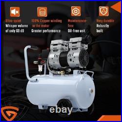 Silent Air Compressor Low Noise 24 Litre Oil Free Gearzaar Professional Oil Free Silent Air Compressor Low Noise 24 Litre Oil Free Gearzaar Professional Oil Free