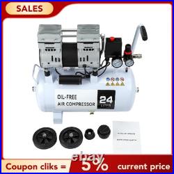 Silent Air Compressor Low Noise 24 Litre Oil Free Gearzaar Professional Tool Silent Air Compressor Low Noise 24 Litre Oil Free Gearzaar Professional Tool