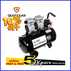 Silent Air Compressor Low Noise 50 Litre Oil Free 220V/ 50HZ 1600RPM Best Gear