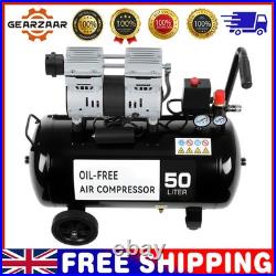 Silent Air Compressor Low Noise 50 Litre Oil Free 220V/ 50HZ 1600RPM Brand Gear
