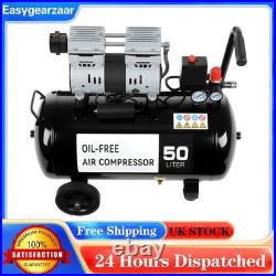 Silent Air Compressor Low Noise 50 Litre Oil Free 220V/ 50HZ 1600RPM Brand UK