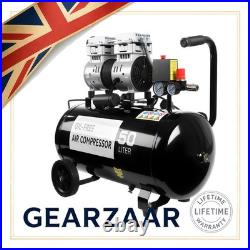 Silent Air Compressor Low Noise 50 Litre Oil Free 220V/ 50HZ 1600RPM BrandNew