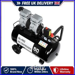 Silent Air Compressor Low Noise 50 Litre Oil Free 220V/ 50HZ 1600RPM BrandNew