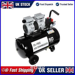 Silent Air Compressor Low Noise 50 Litre Oil Free 220V/ 50HZ 1600RPM BrandNew