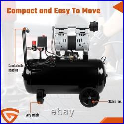 Silent Air Compressor Low Noise 50 Litre Oil Free 220V/ 50HZ 1600RPM BrandNew