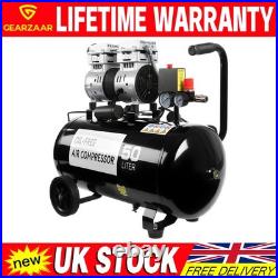 Silent Air Compressor Low Noise 50 Litre Oil Free 220V/ 50HZ 1600RPM Gear Best
