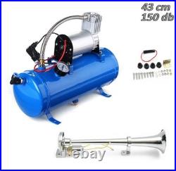 Solo Single Compact Train Boat Air Horn With 150 Psi Liter Air Compressor 12V Solo Single Compact Train Boat Air Horn With 150 Psi Liter Air Compressor 12V