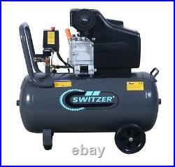 Switzer Mobile Air Compressor 50L Litre 2.5hp 8 BAR With 5PC Spray Kit AC004