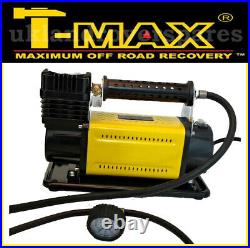 T-max 12v Air Compressor Portable Tyre Inflator 150 Psi, 72 Litres Per Minute