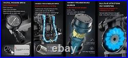 TEH Air Compressor 24L Litres Low-Noise Oil Free 2HP 8 Bar 1500W 210L/m 7.4 CFM
