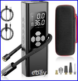 Tire Inflator Portable Air Compressor 150 PSI 9000mAh Battery Fast Inflation