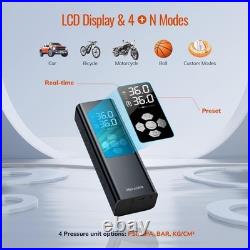 Tire Inflator Portable Air Compressor 150 PSI 9000mAh Battery Fast Inflation