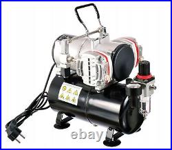 Twin Piston Air Compressor with 3.5 litre Receiver Tank Oil-free Airbrush