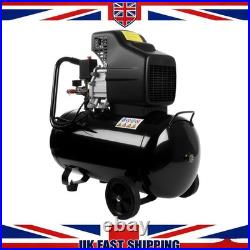 UK Mains Air Compressor 230 Volt 50 Litre Tank 1800W Motor Single Stage Pump New