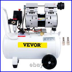 VEVOR 30L Litre Air Compressor Silent 850w 1.1HP 115PSI 8BAR Oilless Portable