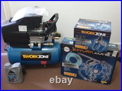 WORKZONE Air Compressor 24 Litre 2.5 Hp Bundle. Read Item description For Info