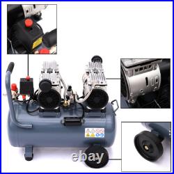 Wheeled 50L Litre Air Compressor 220V Low Noise 3.5HP 9.6CFM Oil Free Machine UK