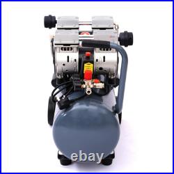 Wheeled 50L Litre Air Compressor 220V Low Noise 3.5HP 9.6CFM Oil Free Machine UK