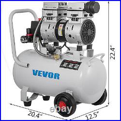 Whisper Silent Air compressor 30 Liter oil free Low noise 750W