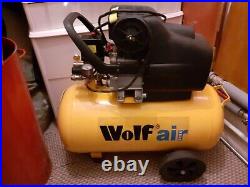 Wolf 50. Liter 2.5hp 116. Psi Air Compresor Used