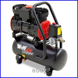 Wolf 6L Air Compressor Whisper Air 9CFM 2HP 8BAR 116psi 6 Litre