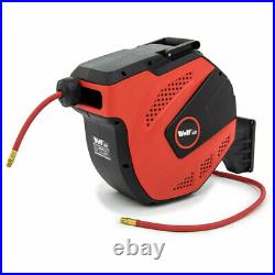 Wolf Air Compressor 24 Litre 2.5hp 8bar 9.6cfm 24L Ltr with 20m Air Hose Reel