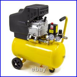 Wolf Air Compressor 24 Litre 2.5hp 8bar 9.6cfm 24L Ltr with 5pc Air Tool Kit