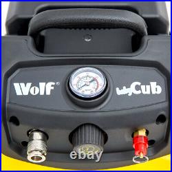 Wolf Air Compressor 6 Litre 1.5hp 8bar 116psi 6.3cfm Portable & Compact 6L Ltr