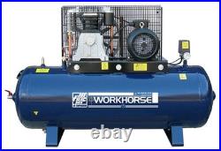 Workhorse Fiac WRN5.5HP 200 Litre 400V Three Phase Belt Driven Air Compressor